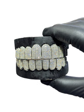 Load image into Gallery viewer, Moissanite Diamond Princess Cut Invisible Setting Grills