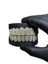 Load image into Gallery viewer, Moissanite Diamond Princess Cut Invisible Setting Grills