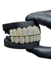 Load image into Gallery viewer, Moissanite Diamond Princess Cut Invisible Setting Grills