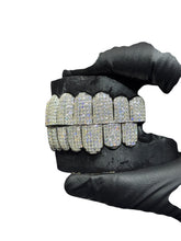 Load image into Gallery viewer, Moissanite Diamond Princess Cut Invisible Setting Grills