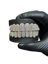 Load image into Gallery viewer, Moissanite Diamond Princess Cut Invisible Setting Grills