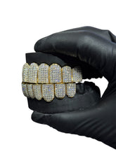 Load image into Gallery viewer, Moissanite Diamond Princess Cut Invisible Setting Grills