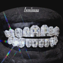 Load and play video in Gallery viewer, Emerald Cut Honeymoon Setting Grillz
