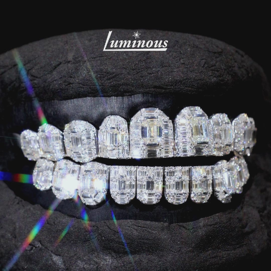 Emerald Cut Honeymoon Setting Grillz