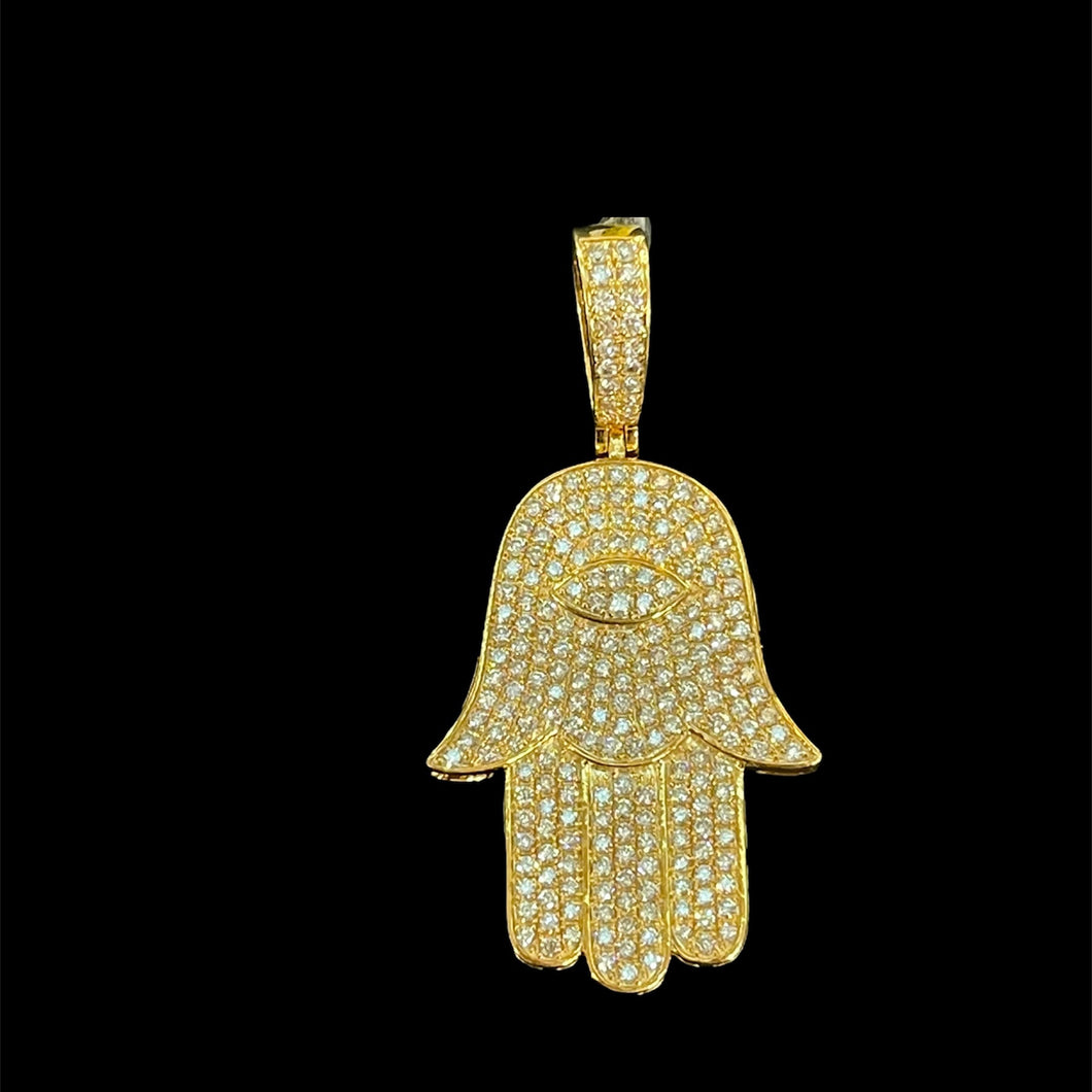 Hamsa Pendant 2.5CTW