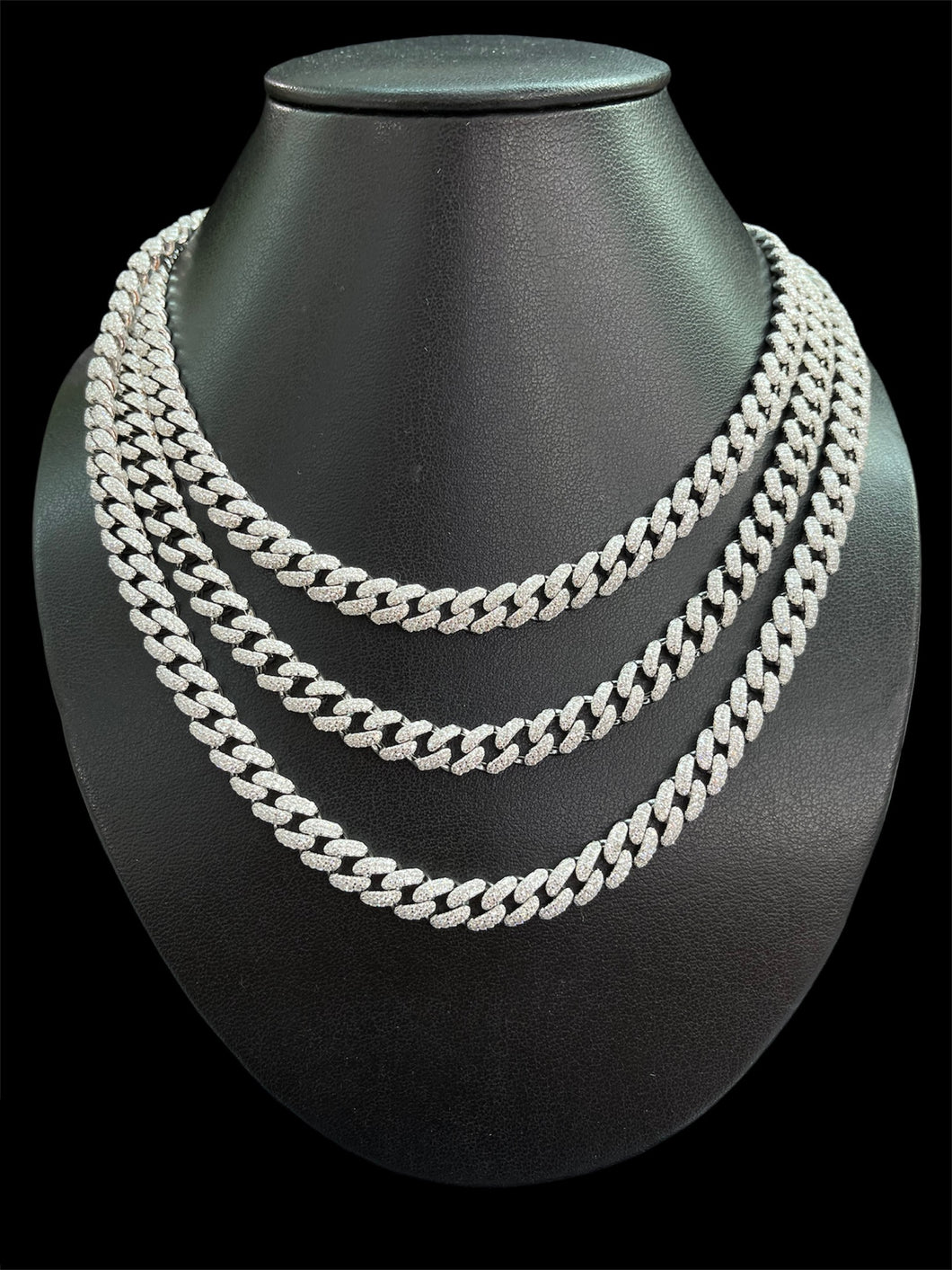 8mm Pave Setting Miami Cuban Chain