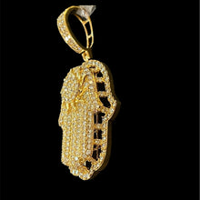 Load image into Gallery viewer, 2 Layers Hamsa Pendant 3.1CTW

